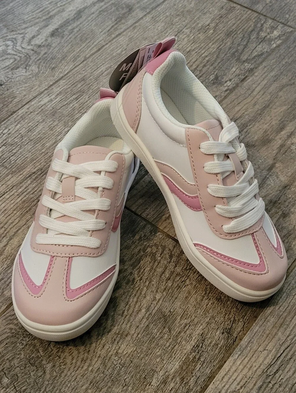 GAP Kids Trainer Sneaker Shoes Pink Colorblock Memory Foam Lace Up Barbiecore
